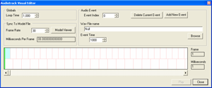 The Audiotrack Visual Editor Dialog